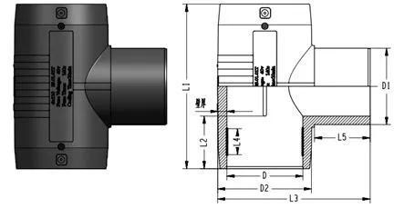 Hdpe Electrofusion Equal Tee Fittings Hdpe Electrofusion Equal Tee Fittings